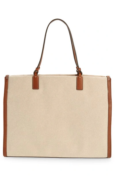 Tory Burch brown Canvas Ella Tote Bag