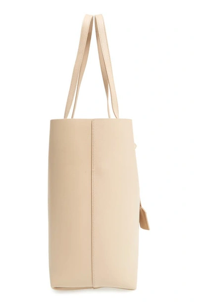 Saint Laurent Shopping Leather Tote In Dark Beige