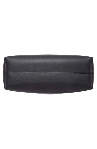 Saint Laurent Large East-west Leather Shopper Bag In Navy