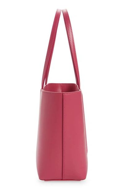 Dolce & Gabbana Small Dg Embossed Tote Bag In Calf Leather In Light Lilac