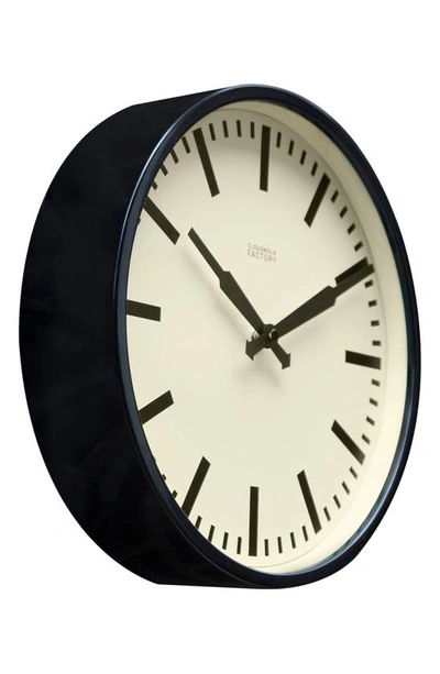 Shop Cloudnola Factory Wall Station Clock In Black