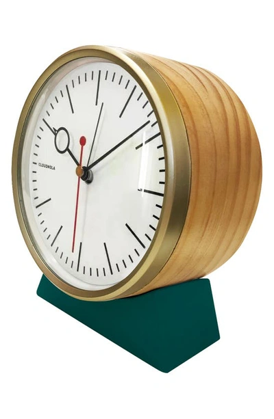 Shop Cloudnola Bloke Wooden Mantel Clock In Green