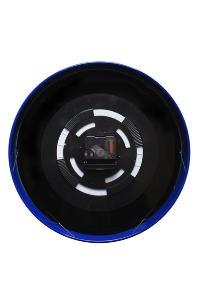 Cloudnola Date & Time Wall Clock In Blue