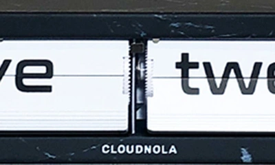 Shop Cloudnola Texttime Flip Clock In Black Marble