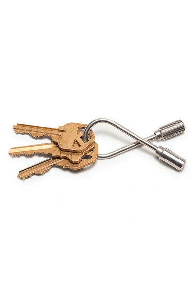 Shop Craighill Closed Helix Brass Key Ring In Stainless Steel