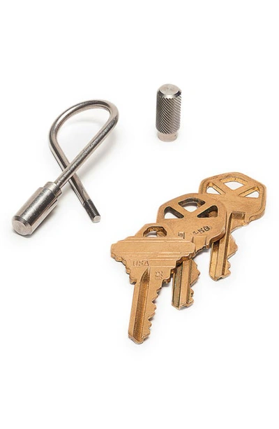 Shop Craighill Closed Helix Brass Key Ring In Stainless Steel