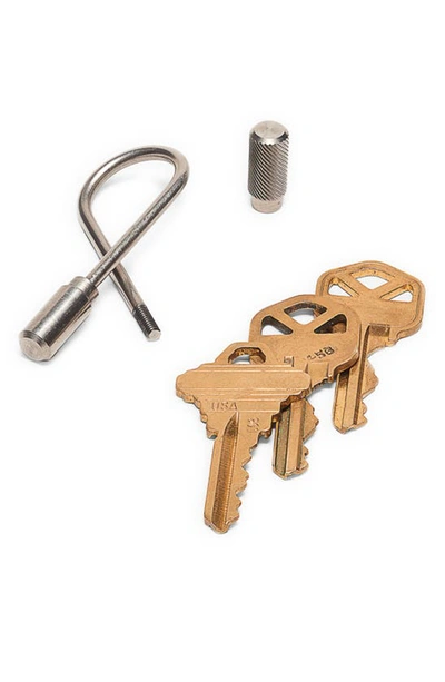 Craighill Closed Helix Brass Key Ring In Stainless Steel