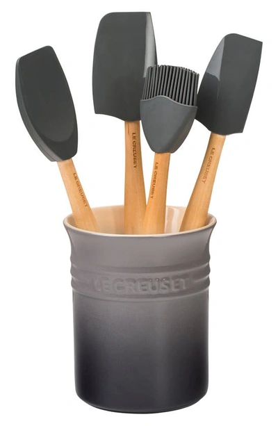 Shop Le Creuset Craft Series Utensil Set In Oyster
