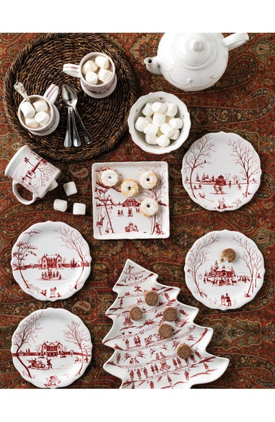 Juliska Country Estate Winter Frolic Ruby Cereal/ice Cream Bowl In Ruby