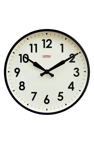 Shop Cloudnola Factory Wall Clock In Black