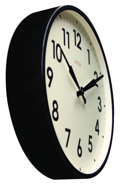 Cloudnola Factory Wall Clock In Black