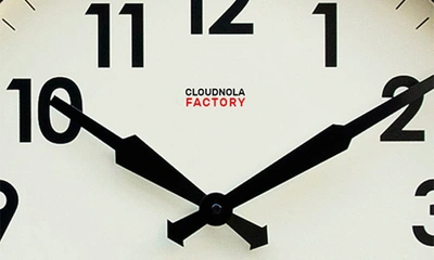 Shop Cloudnola Factory Wall Clock In Black