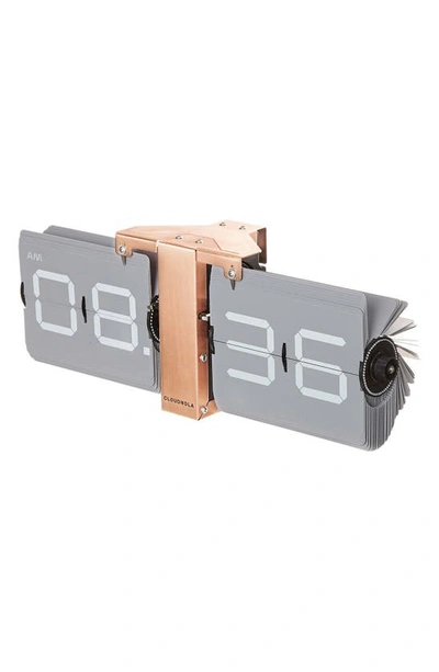 Shop Cloudnola Flipping Out Flip Digital Clock In Grey And Copper