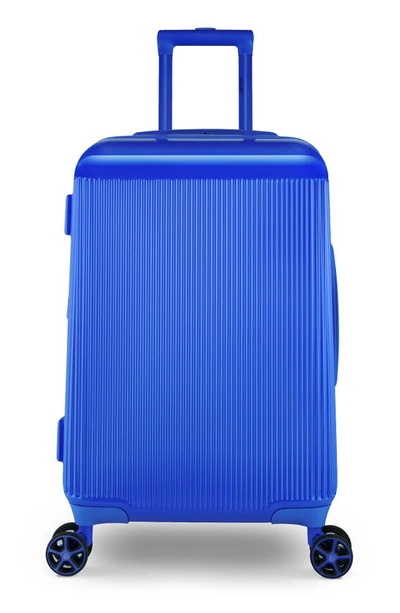 Shop Vacay Glisten Vibrant 20-inch Spinner Carry-on In Blue