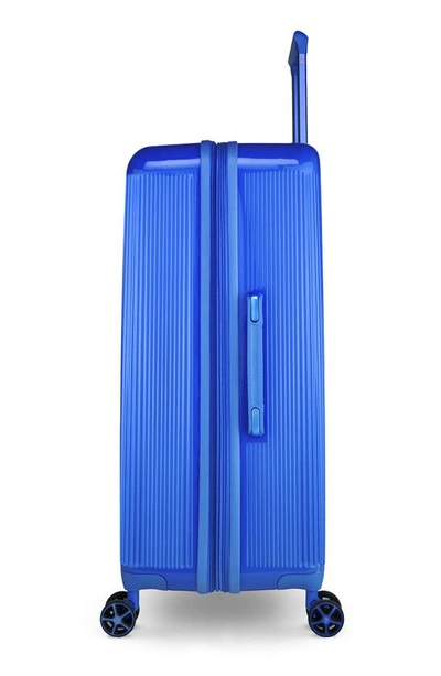 Shop Vacay Glisten Vibrant 20-inch Spinner Carry-on In Blue
