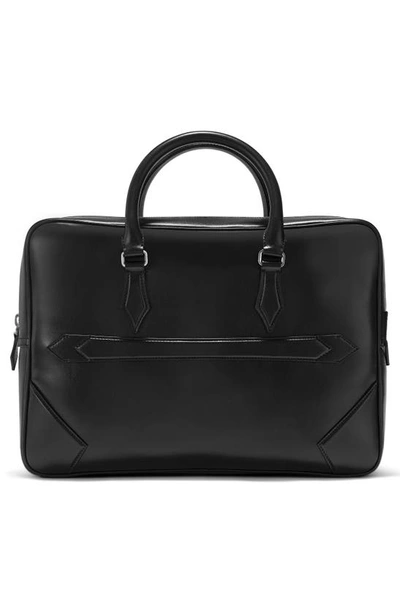 Shop Montblanc Meisterstück Leather Document Case In Black