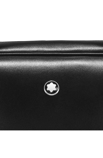 Shop Montblanc Meisterstück Leather Document Case In Black