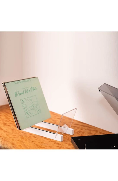 Bey-berk Axel Vinyl Record Holder In White