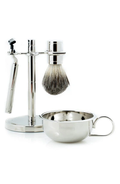 Shop Bey-berk Fusion Razor & Badger Brush Set In Multi Color