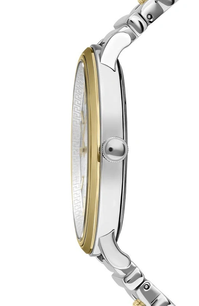 Shop Versace V-circle Logomania Bracelet Watch, 38mm In Yellow Gold