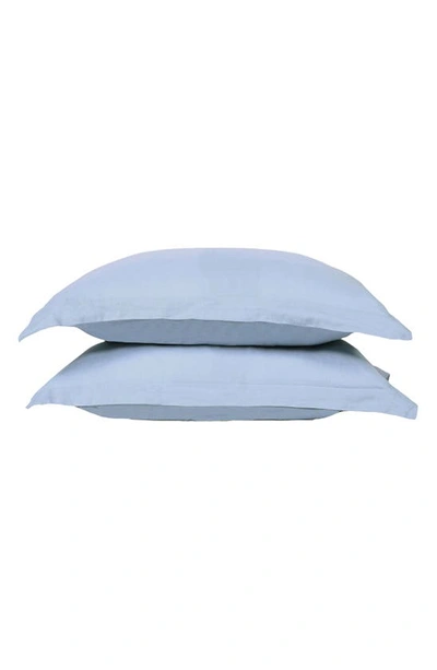 Sijo French Linen Set Of 2 Shams In Sky