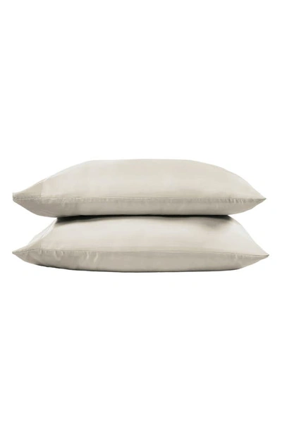 Sijo Tencel® Lyocell Pillowcase Set In Fog