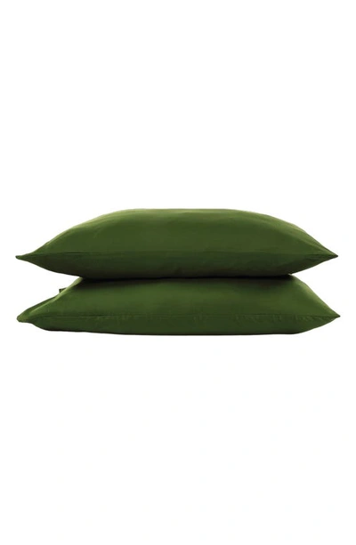 Shop Sijo Eucalyptus Tencel® Lyocell Pillowcase Set In Forest