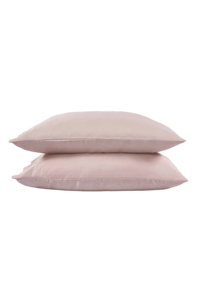 Shop Sijo Eucalyptus Tencel® Lyocell Pillowcase Set In Blush