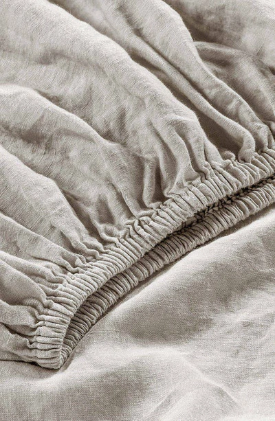 Shop Sijo French Linen Sheet Set In Fog