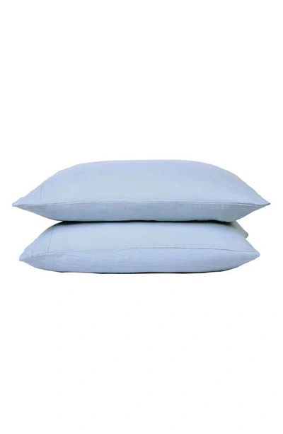 Sijo French Linen Pillowcase Set In Sky