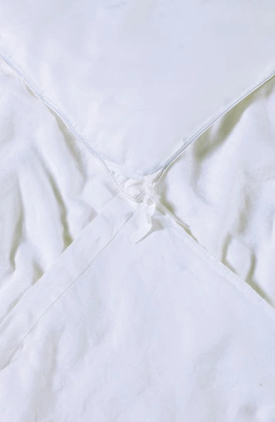 Shop Sijo French Linen Duvet Cover In Snow