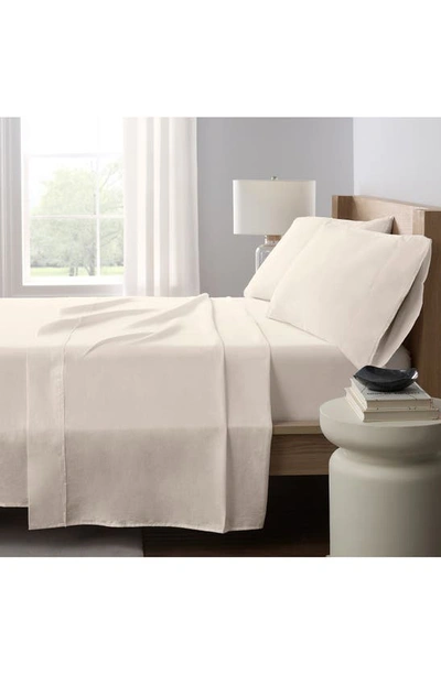 Shop Sixth And Pine Frayed Hem Sheet Set In Light Taupe