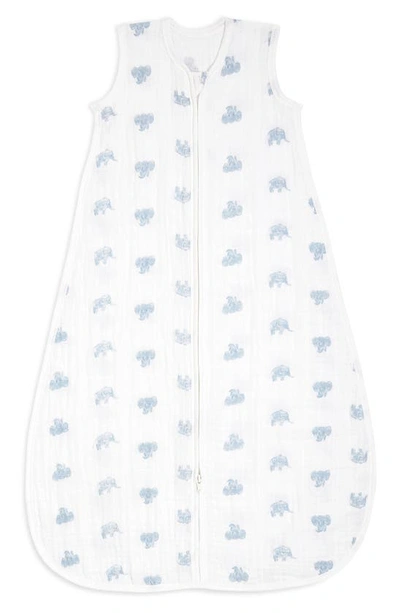 Shop Aden + Anais Organic Cotton Muslin Wearable Blanket In Animal Kingdom