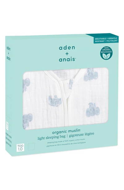 Shop Aden + Anais Organic Cotton Muslin Wearable Blanket In Animal Kingdom