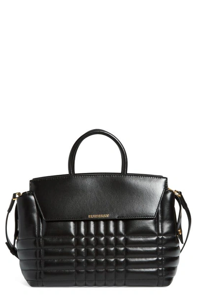 The bucket leather handbag Burberry Beige in Cloth - 32532533