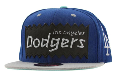 Pre-owned American Needle Los Angeles Dodgers Retro Snapback Cap Royal/silver