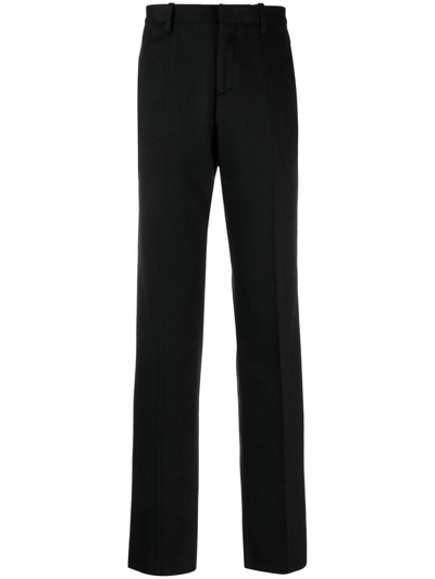 Shop Off-white Tailored Straight-leg Trousers In Black