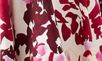 Shop Aje Suzette Floral Linen Blend Minidress In Roses Of Provence Print