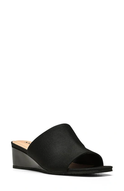 Shop Nydj Claudine Wedge Sandal In Black