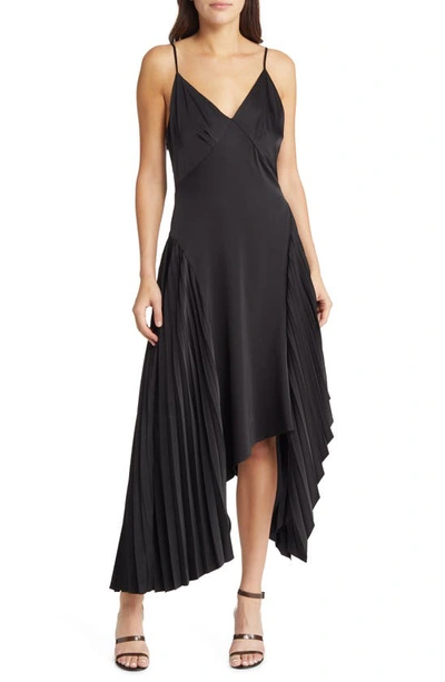 Shop Area Stars Asymmetric Hem Cocktail Dress In Black