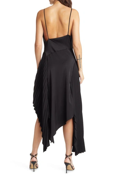 Shop Area Stars Asymmetric Hem Cocktail Dress In Black