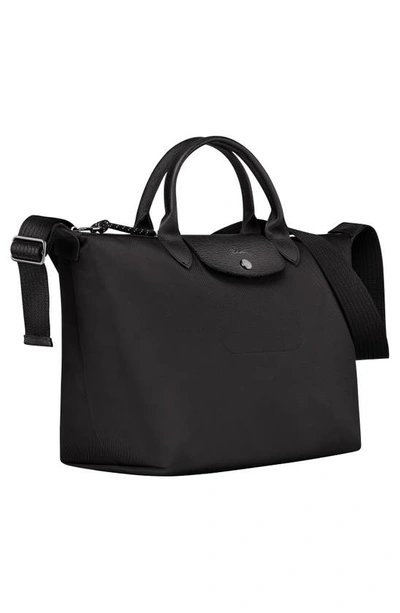 Shop Longchamp Le Pliage Energy Recycled Nylon Crossbody Bag In Black