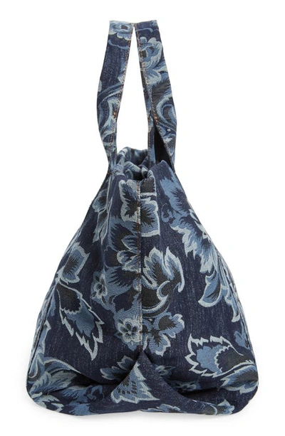 See By Chloé Laetizia Jacquard Denim Tote In Blue