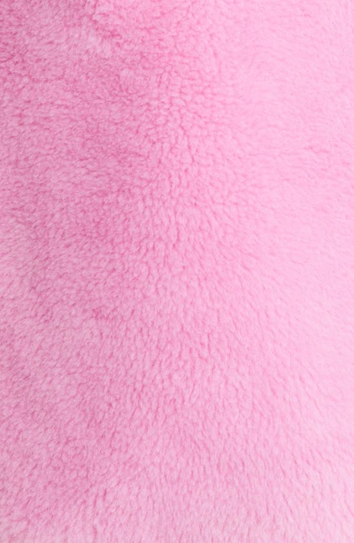 Azalea Wang Longline Faux Fur Coat In Pink