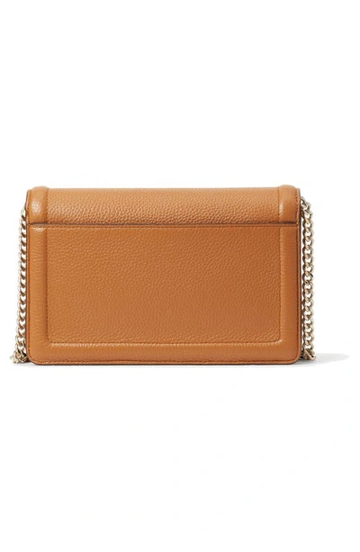 Kate Spade Knott Pebbled Leather Flap Crossbody Bag In Bungalow