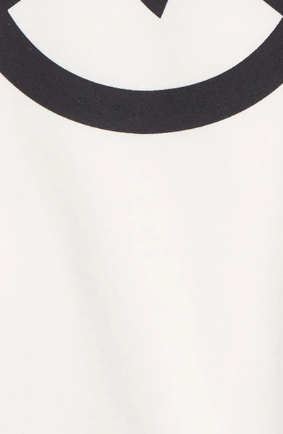 Shop Moncler Kids' Logo Long Sleeve Stretch Cotton T-shirt In White