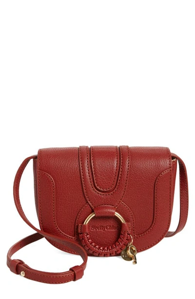 Shop See By Chloé Mini Hana Leather Bag In Reddish Brown