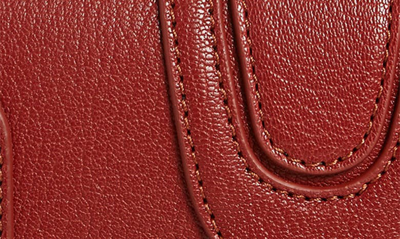 Shop See By Chloé Mini Hana Leather Bag In Reddish Brown