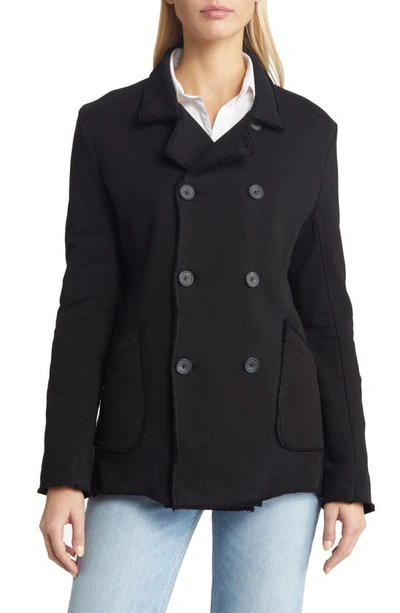 Shop Frank & Eileen Belfast Peacoat In Black