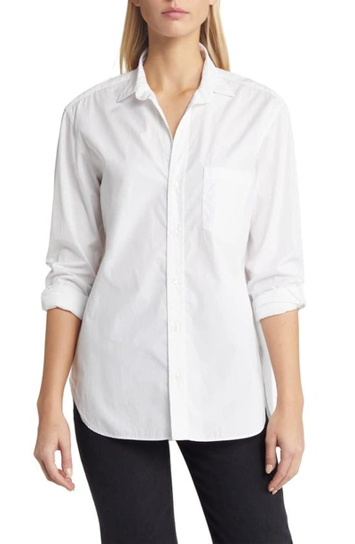 Shop Frank & Eileen Joedy Boyfriend Button-up Shirt In White Superluxe